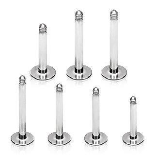 Body Jewelry Parts 10pcs Package of  316L Surgical Steel Threaded Labret Bars -Rebel Bod-RebelBod