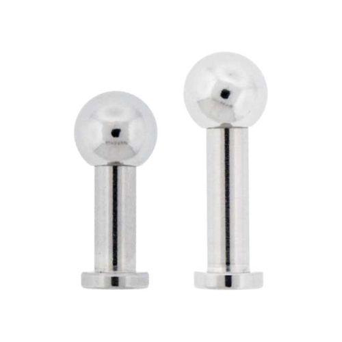 12g-8g Externally Threaded Labret Piece #SPLT#6 Rebel Bod