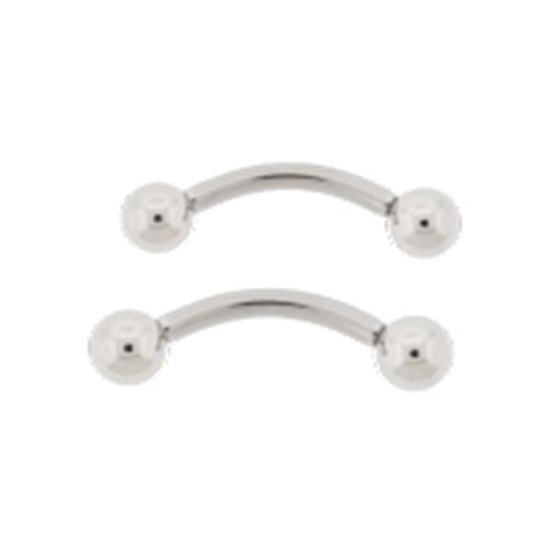 CURVED BARBELL 12g Steel Internally Threaded Curved Barbell - 1 Piece #SPLT#6 -Rebel Bod-RebelBod