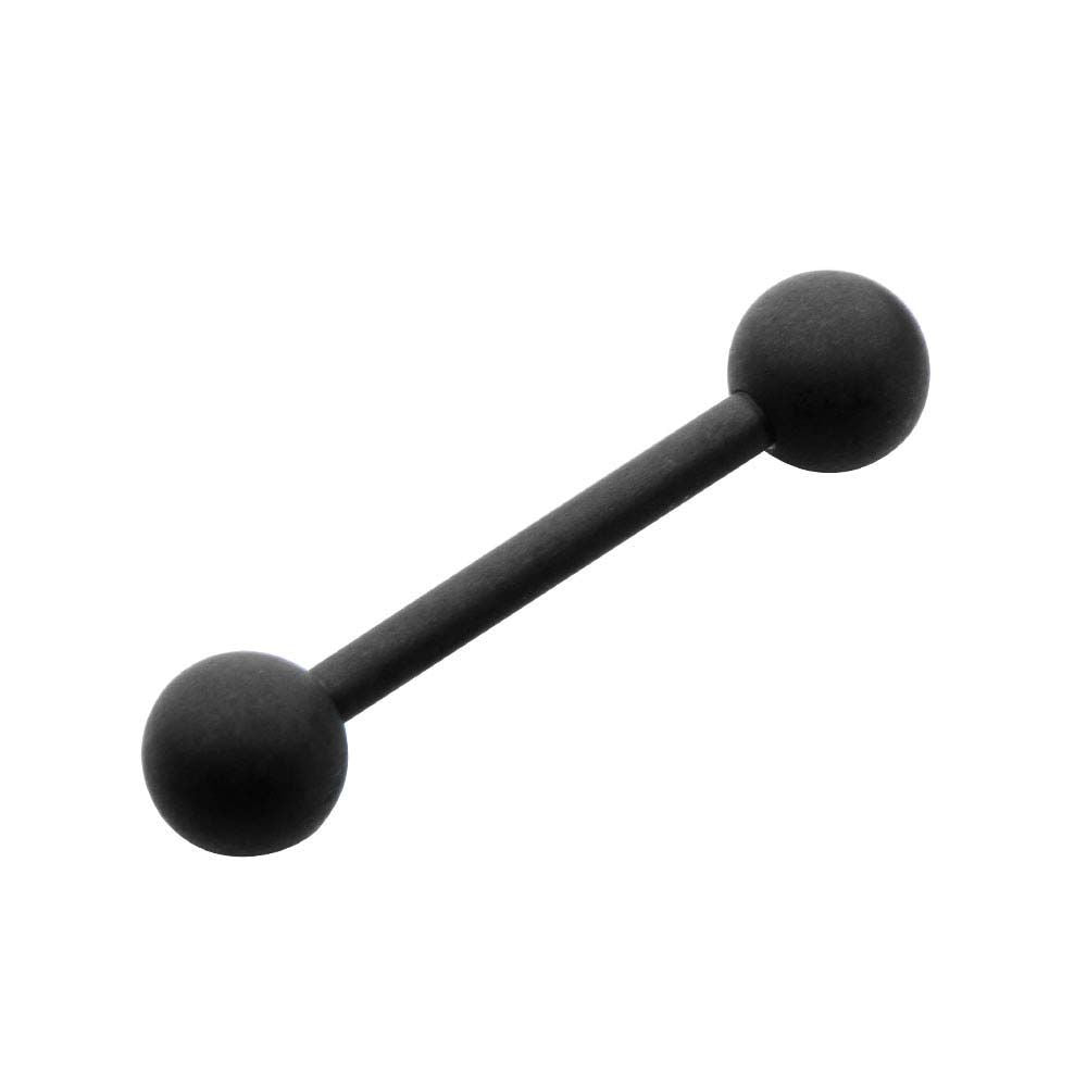 TBD-Nipple 14g 1/2" Barbell Matte Black PVD Finish Made 316L -Rebel Bod-RebelBod