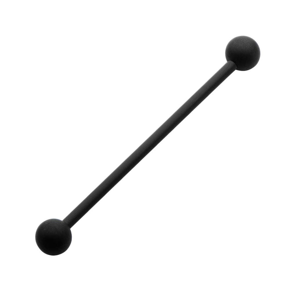 Indistrial Barbell 14g 1 3/8" Barbell Matte Black PVD Finish -Rebel Bod-RebelBod
