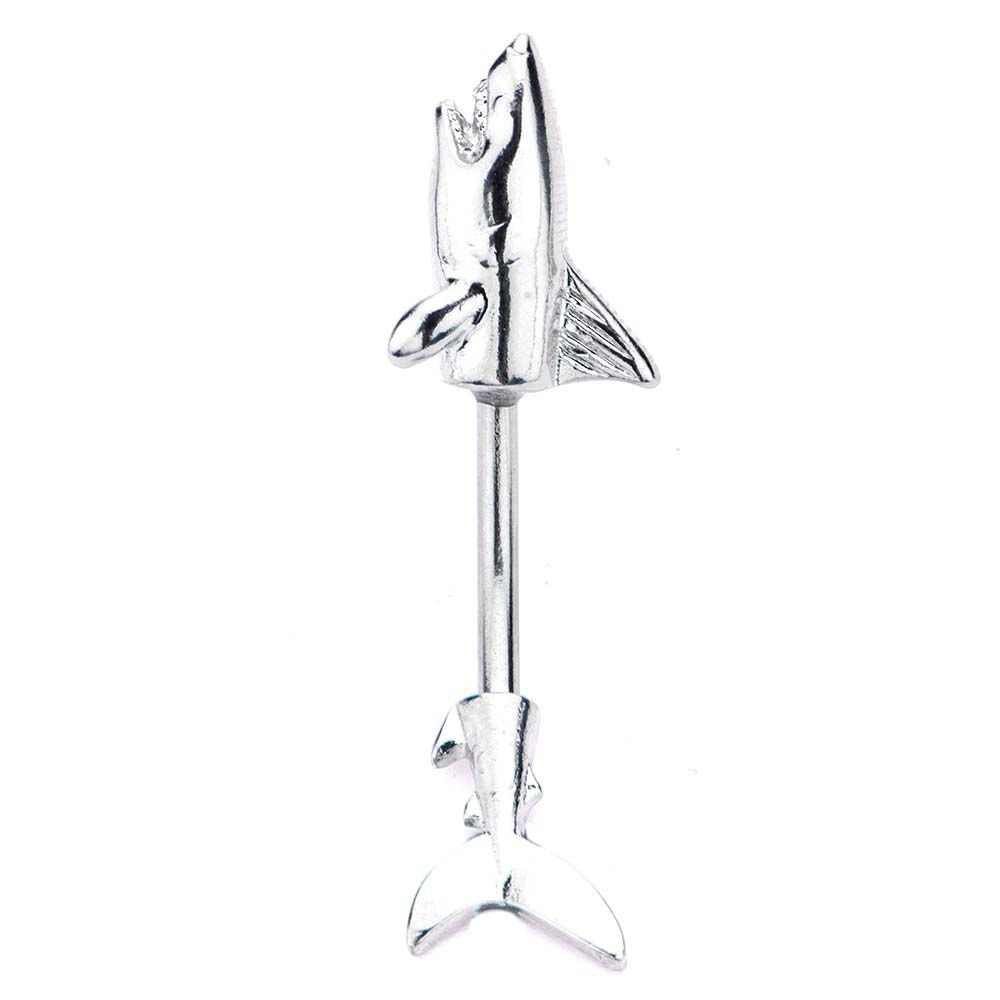 TBD-Belly 14g 716 Surgical Steel In Out Shark Navel -Rebel Bod-RebelBod