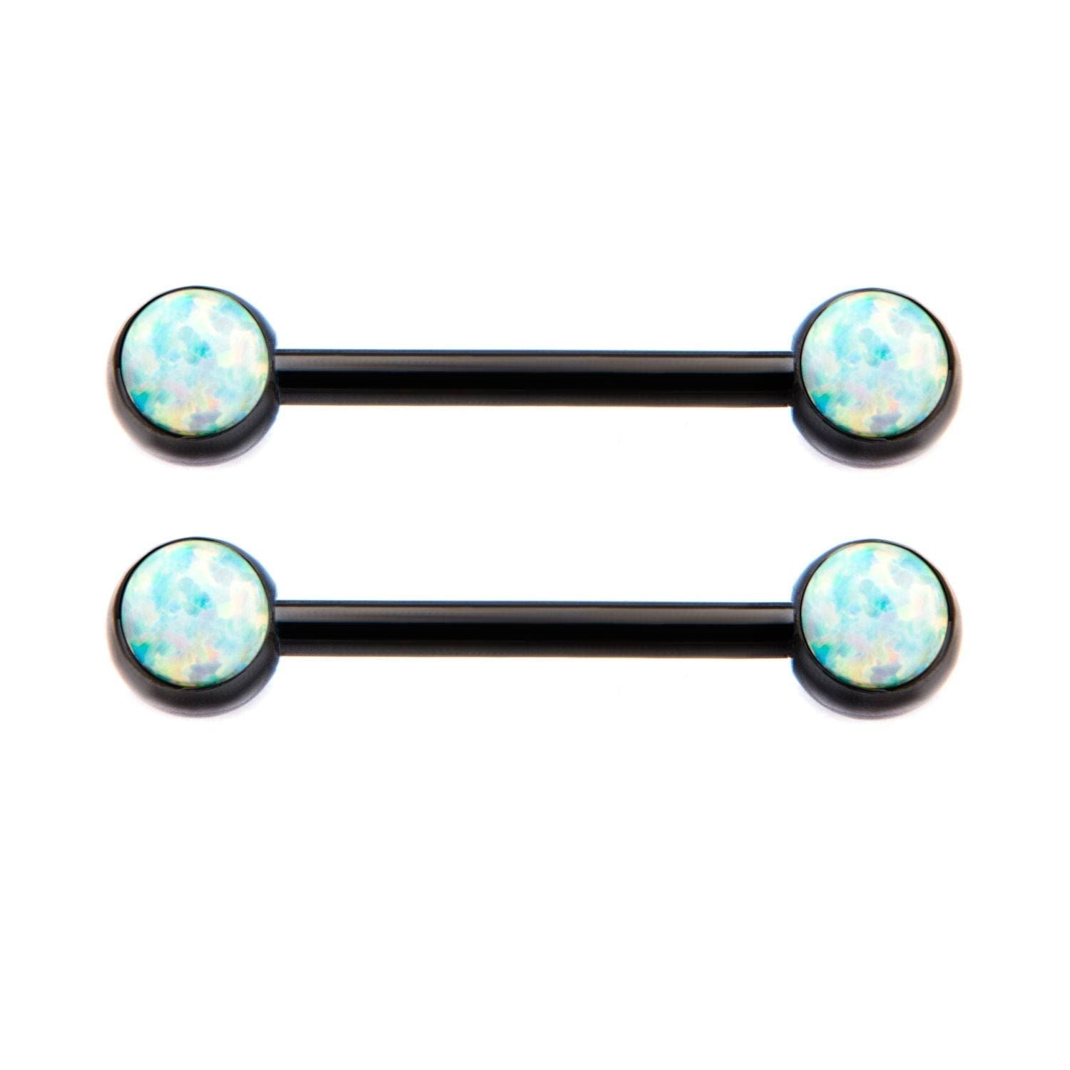 Black opal nipple rings shop