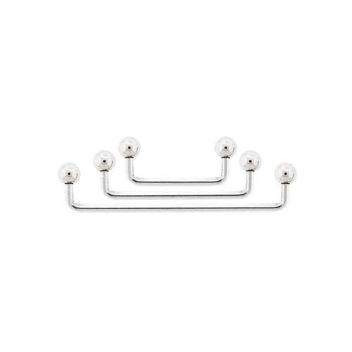 14g 90 Surface Bars With Balls 3/16 Rise - 1 Piece -Rebel Bod-RebelBod