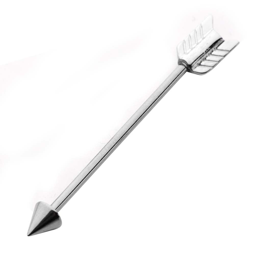 Indistrial Barbell 14g Arrow Industrial Barbell 1 38 length -Rebel Bod-RebelBod