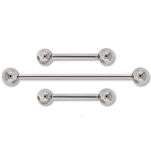 STRAIGHT BARBELL 14G Internally Threaded Titanium Barbell - 1 Piece -Rebel Bod-RebelBod