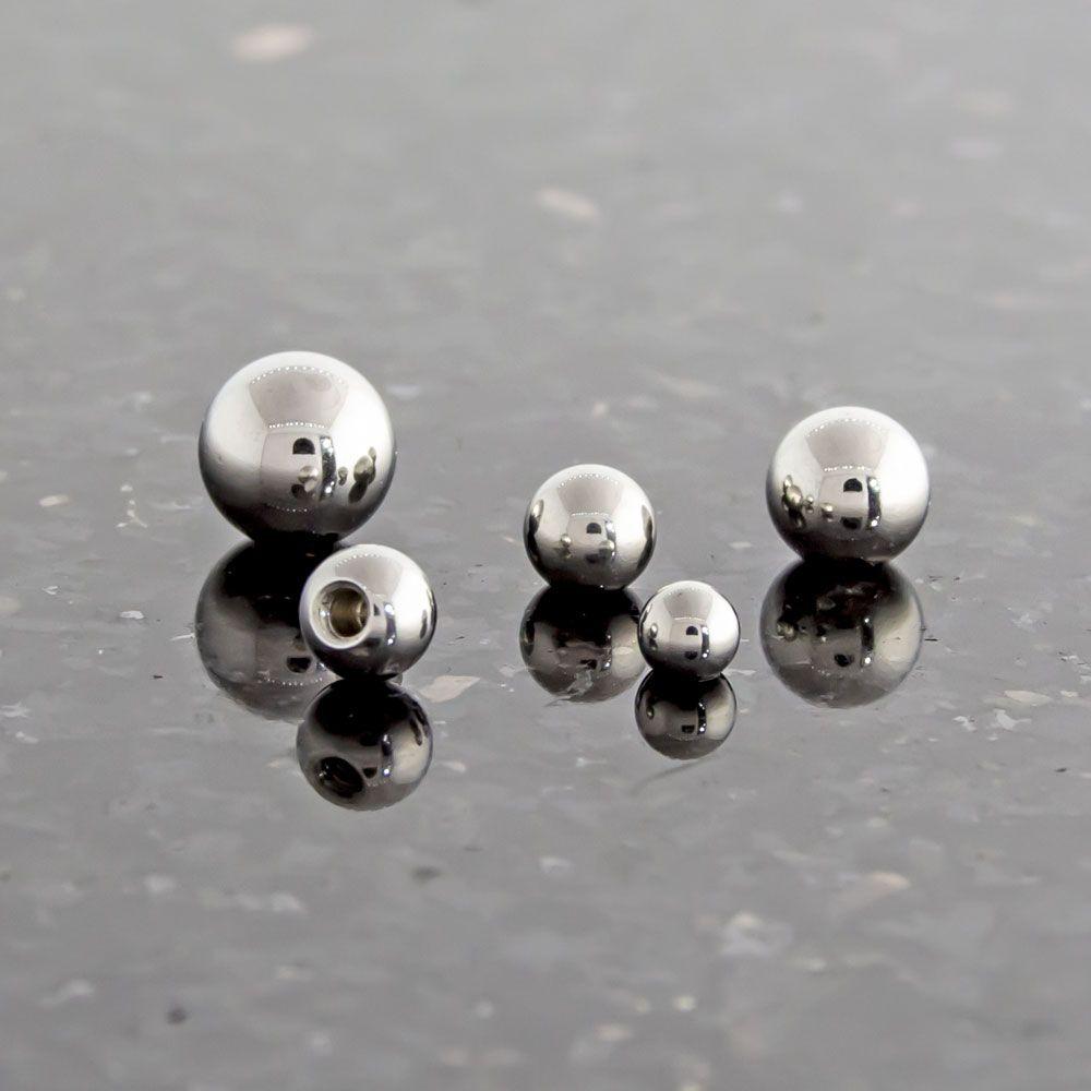 Body Jewelry Parts 14g Steel External Balls - 1 Piece #SPLT -Rebel Bod-RebelBod