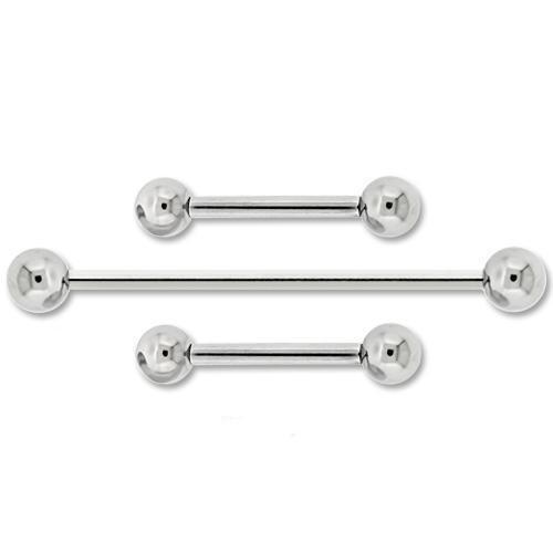 STRAIGHT BARBELL 14g Steel Internally Threaded Barbells - 1 Piece #SPLT# + -Rebel Bod-RebelBod