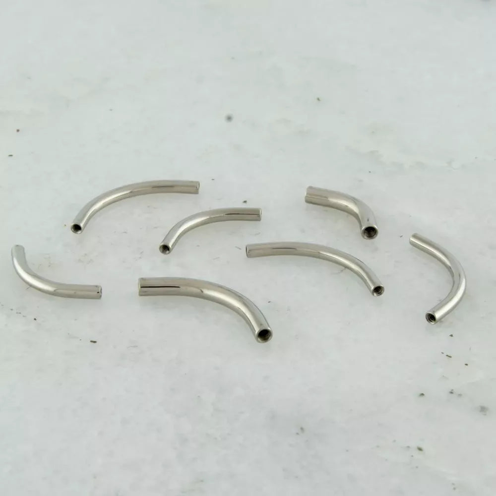 CURVED BARBELL 14g Titanium Curved Barbell Post Only - 1 Piece -Rebel Bod-RebelBod