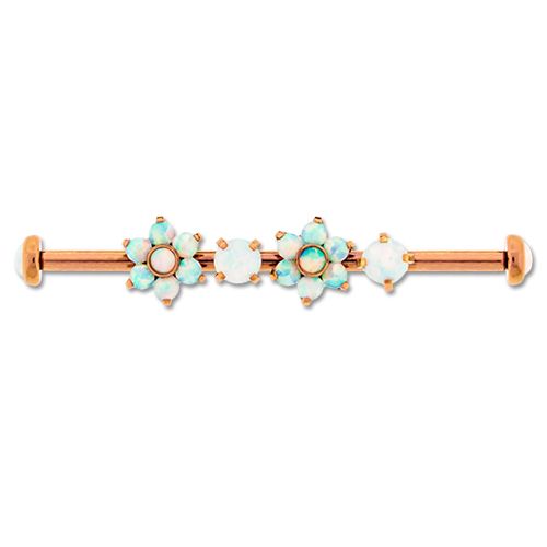Industrial Barbell 14GA Titanium Multi Thread Industrial Barbell Post Only No Balls - 1 Piece -Rebel Bod-RebelBod