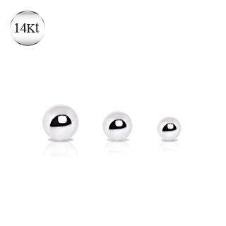 14K White Gold Replacement Ball - 1 Piece