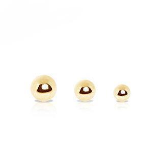 Body Jewelry Parts 14K Yellow Gold Replacement Ball -Rebel Bod-RebelBod