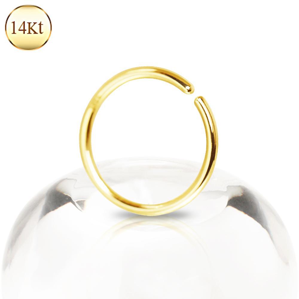SEAMLESS RING 14Kt Yellow Gold Seamless Ring - 1 Piece -Rebel Bod-RebelBod