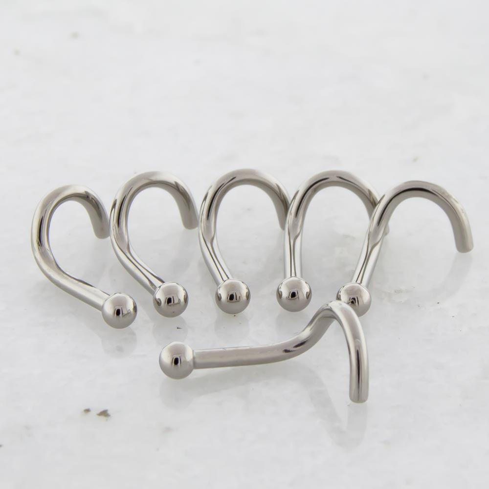 Nose Ring - Nose Screw 16g, 18g & 20g Steel Nose Screw With Ball - 1 Piece #SPLT -Rebel Bod-RebelBod