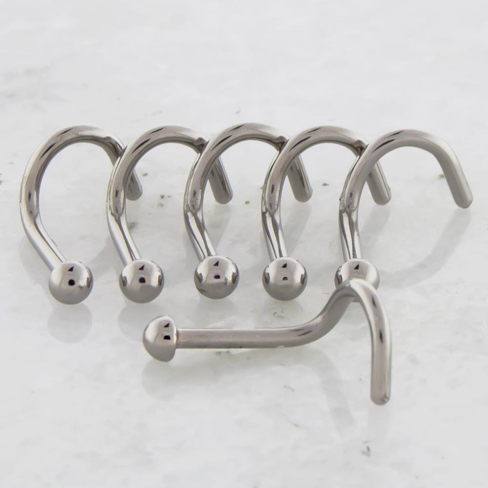 Nose Ring - Nose Screw 16g, 18g & 20g Steel Nose Screw With Dome Top - 1 Piece #SPLT -Rebel Bod-RebelBod