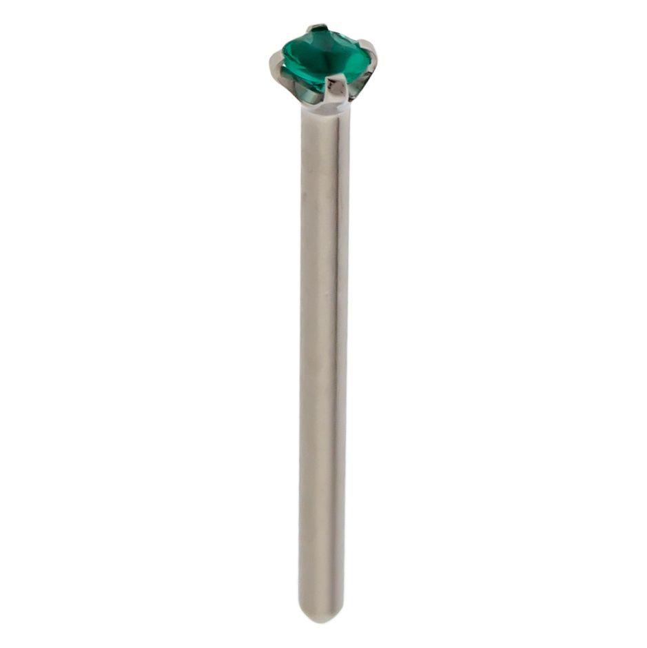 Nose Ring - Nose Pin 16g, 18g & 20g Steel Prong SWAROVSKI Gem Nose Pin - 1 Piece #SPLT#6 -Rebel Bod-RebelBod