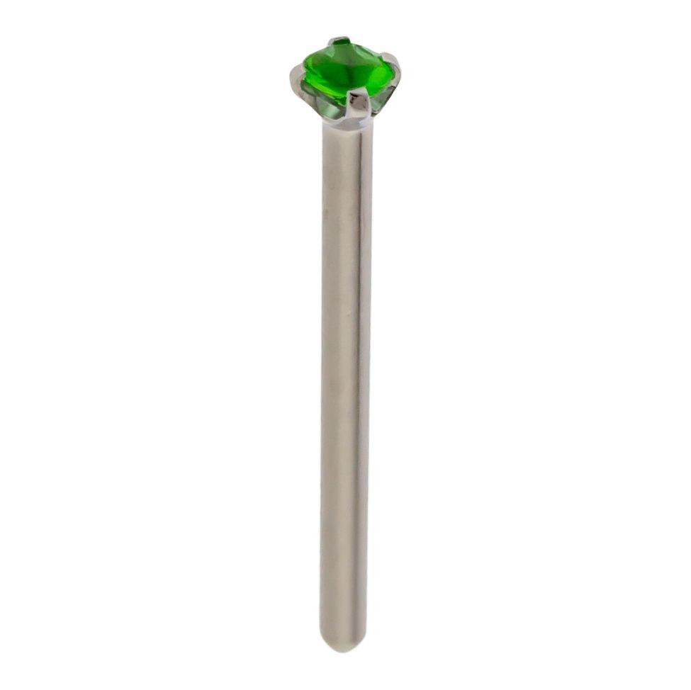 Nose Ring - Nose Pin 16g, 18g & 20g Steel Prong SWAROVSKI Gem Nose Pin - 1 Piece #SPLT#6 -Rebel Bod-RebelBod