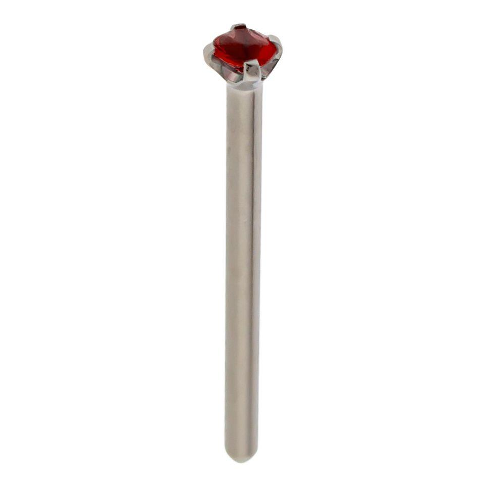 Nose Ring - Nose Pin 16g, 18g & 20g Steel Prong SWAROVSKI Gem Nose Pin - 1 Piece #SPLT#6 -Rebel Bod-RebelBod