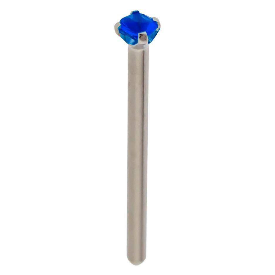 Nose Ring - Nose Pin 16g, 18g & 20g Steel Prong SWAROVSKI Gem Nose Pin - 1 Piece #SPLT#6 -Rebel Bod-RebelBod