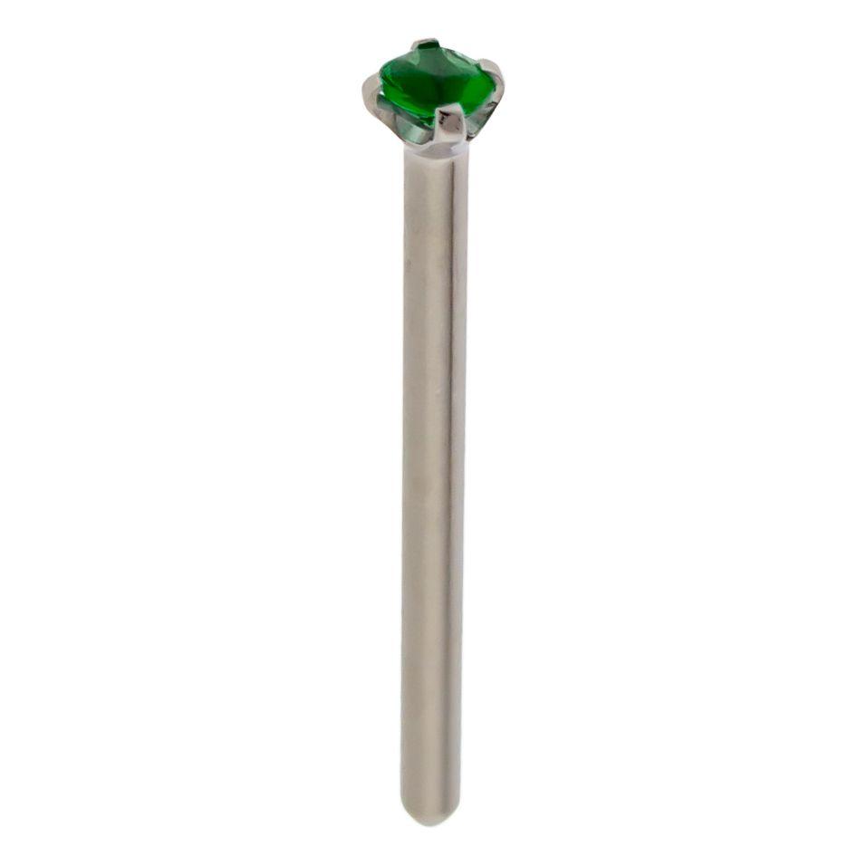 Nose Ring - Nose Pin 16g, 18g & 20g Steel Prong SWAROVSKI Gem Nose Pin - 1 Piece #SPLT#6 -Rebel Bod-RebelBod
