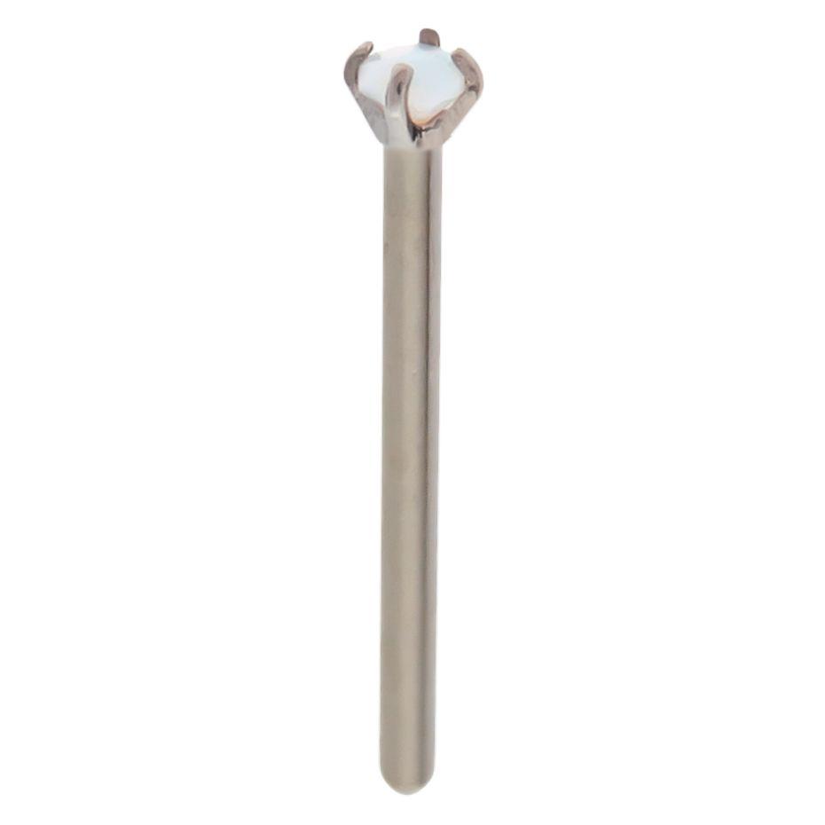 Nose Ring - Nose Pin 16g, 18g & 20g Steel Prong SWAROVSKI Gem Nose Pin - 1 Piece #SPLT#6 -Rebel Bod-RebelBod