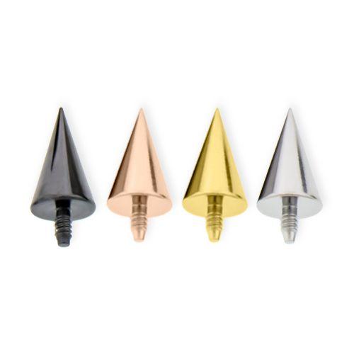 Body Jewelry Parts 16g/18g Steel Cone Heads - 1 Piece #SPLT -Rebel Bod-RebelBod