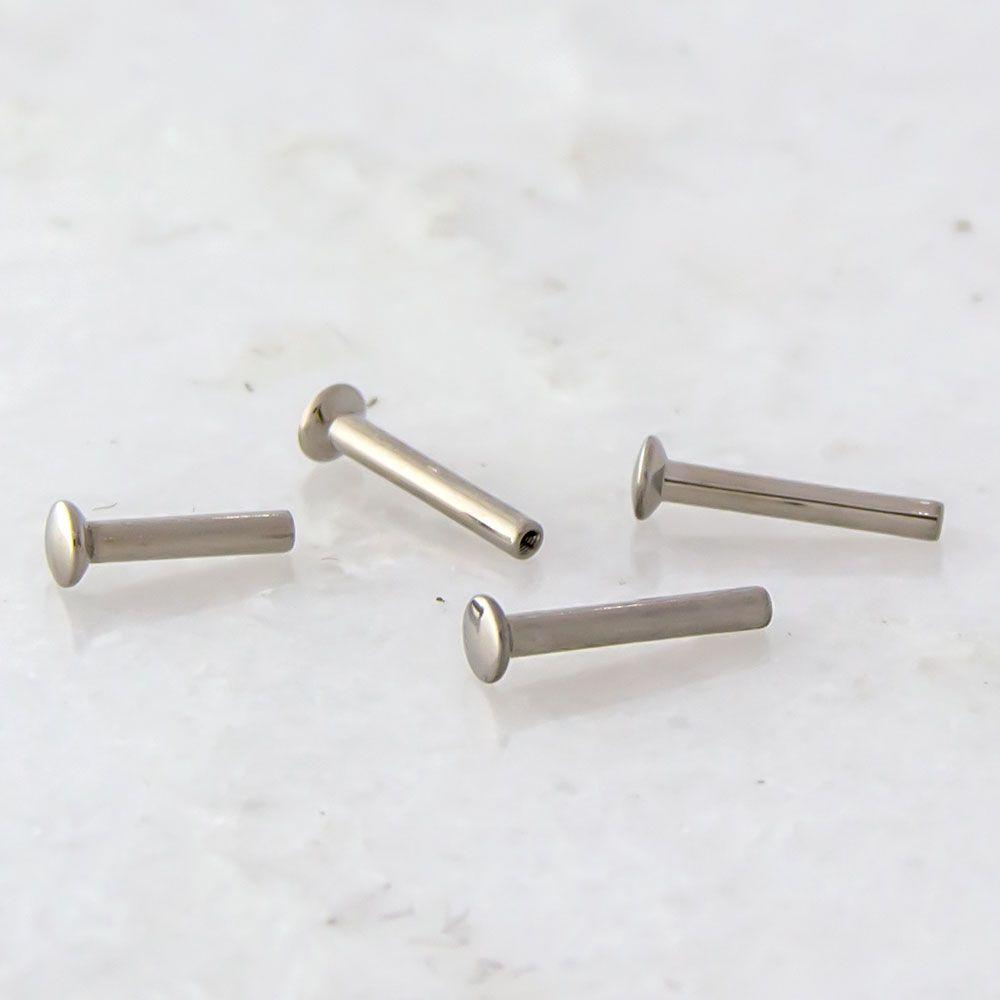Labret Studs 16g & 18g Steel Helix Labret Post Only Internally Threaded - 1 Piece #SPLT#6 -Rebel Bod-RebelBod