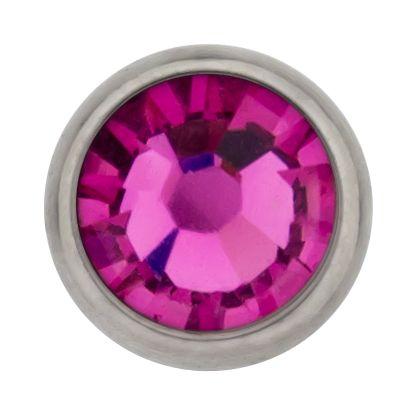 Body Jewelry Parts 16g/18g Titanium Gem Disc - 1 Piece #SPLT#6 -Rebel Bod-RebelBod