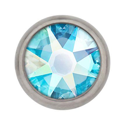 Body Jewelry Parts 16g/18g Titanium Gem Disc - 1 Piece #SPLT#6 -Rebel Bod-RebelBod