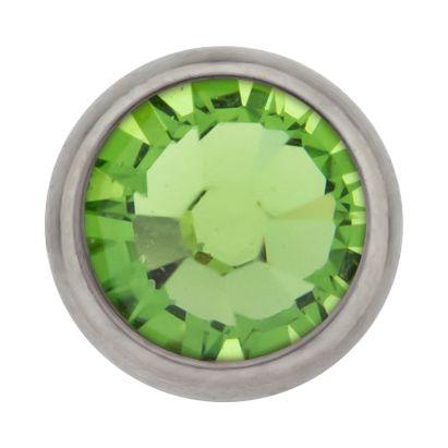 Body Jewelry Parts 16g/18g Titanium Gem Disc - 1 Piece #SPLT#6 -Rebel Bod-RebelBod