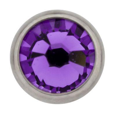 Body Jewelry Parts 16g/18g Titanium Gem Disc - 1 Piece #SPLT#6 -Rebel Bod-RebelBod