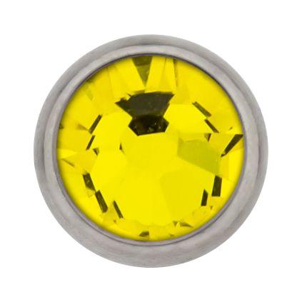 Body Jewelry Parts 16g/18g Titanium Gem Disc - 1 Piece #SPLT#6 -Rebel Bod-RebelBod