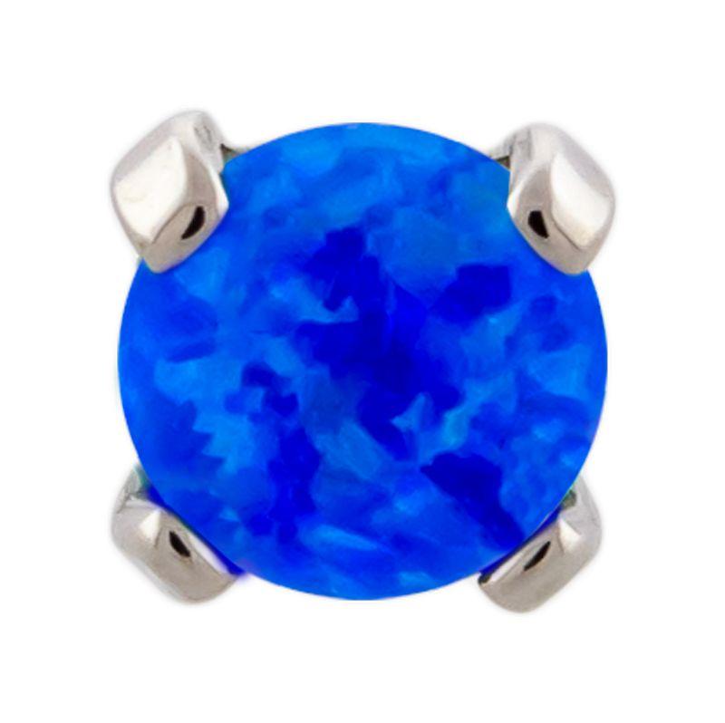 16g/18g Titanium Opal Prong Set End - 1 Piece -Rebel Bod-RebelBod
