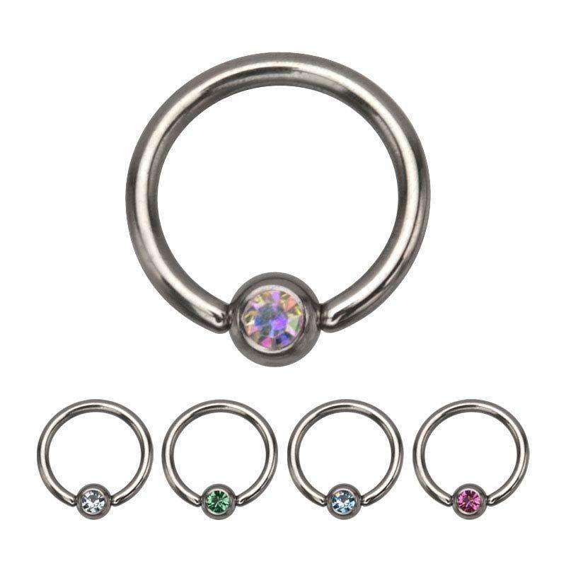 16g 5/16 3 CZ Gem Captive Bead Ring sbvrs615