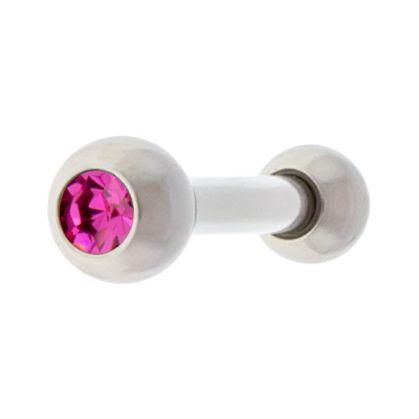 Cartilage Earring - Cartilage Barbell 16g Externally Threaded Barbell W/ Gems  - 1 Piece #SPLT#6 -Rebel Bod-RebelBod