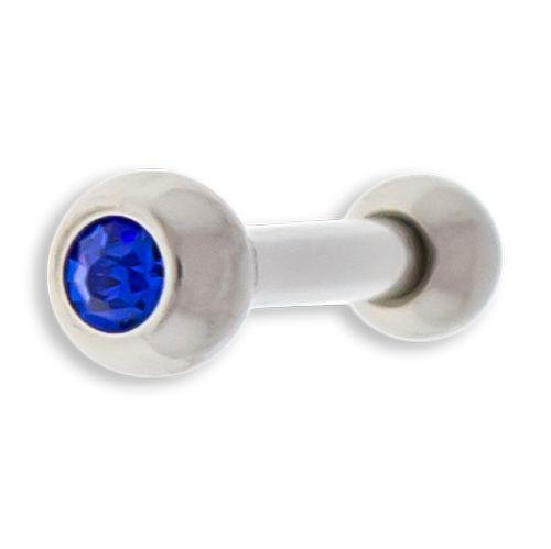 Cartilage Earring - Cartilage Barbell 16g Externally Threaded Barbell W/ Gems  - 1 Piece #SPLT#6 -Rebel Bod-RebelBod