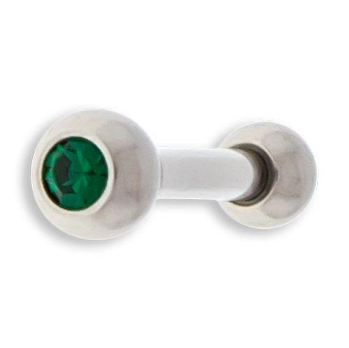 Cartilage Earring - Cartilage Barbell 16g Externally Threaded Barbell W/ Gems  - 1 Piece #SPLT#6 -Rebel Bod-RebelBod
