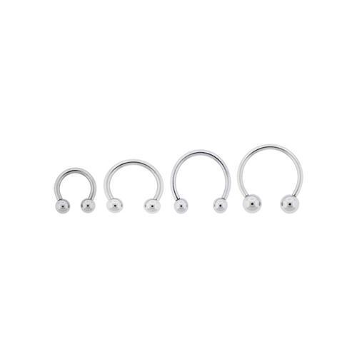 16G Steel Circular Barbell Horseshoe Barbell - 1 Piece #SPLT#12