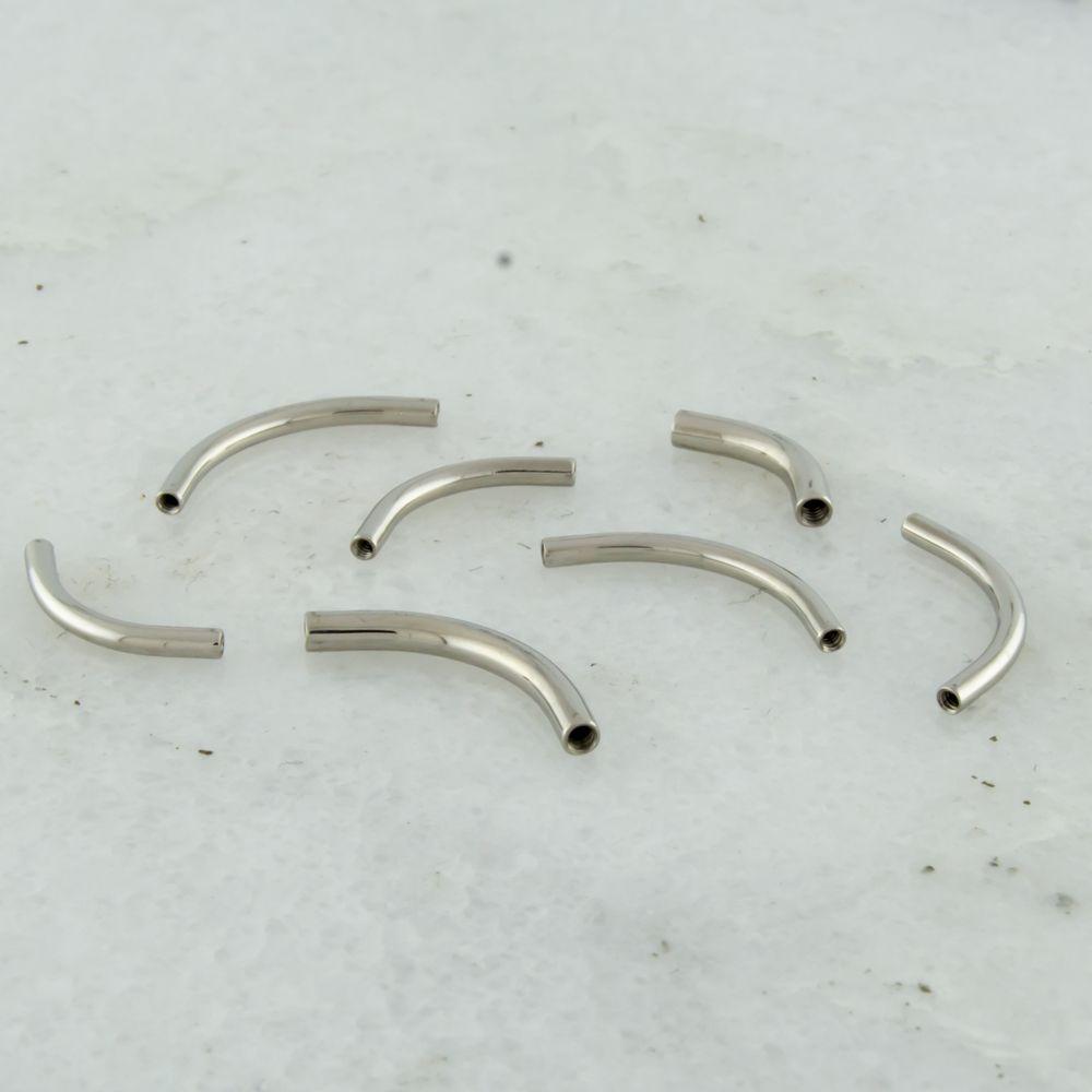 CURVED BARBELL 16g Internally Threaded Steel Curve -Post Only - 1 Piece #SPLT -Rebel Bod-RebelBod