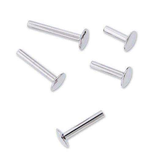 Labret Studs 16g Post Only Steel Labret Internally Threaded - 1 Piece #SPLT#6 -Rebel Bod-RebelBod