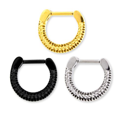 SEAMLESS CLICKER 16g Rope Septum Clicker - 1 Piece -Rebel Bod-RebelBod