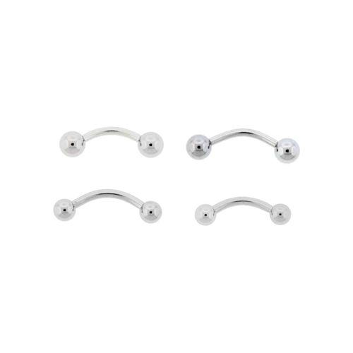 CURVED BARBELL 16g Steel Externally Threaded Curved Barbells - 1 Piece #SPLT#12 -Rebel Bod-RebelBod