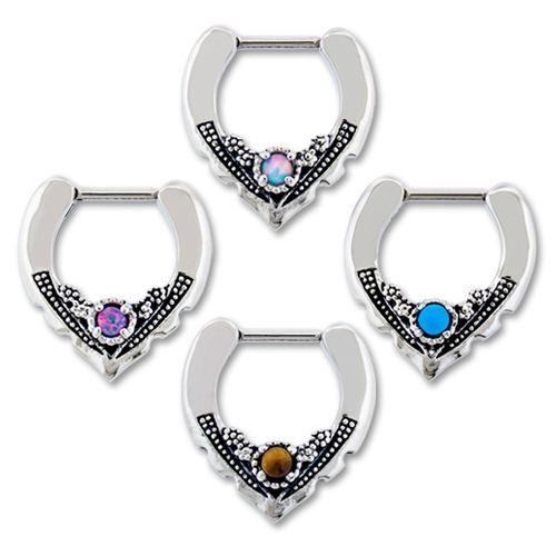 SEAMLESS CLICKER 16g Vintage Septum Clicker - 1 Piece -Rebel Bod-RebelBod