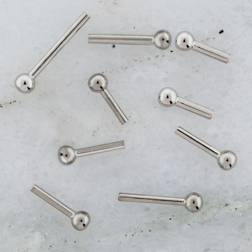 STRAIGHT BARBELL 18g Internally Threaded Steel Barbell- Post Only - 1 Piece #SPLT -Rebel Bod-RebelBod