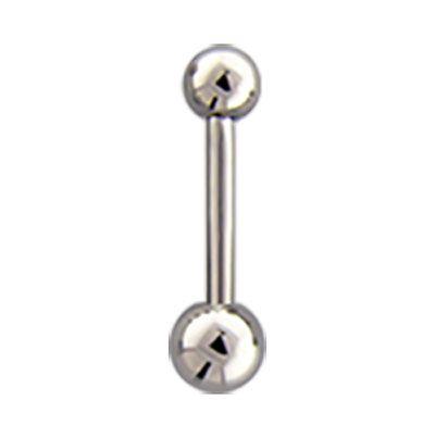 STRAIGHT BARBELL 18g Internally Threaded Steel Barbells - 1 Piece #SPLT#6 -Rebel Bod-RebelBod