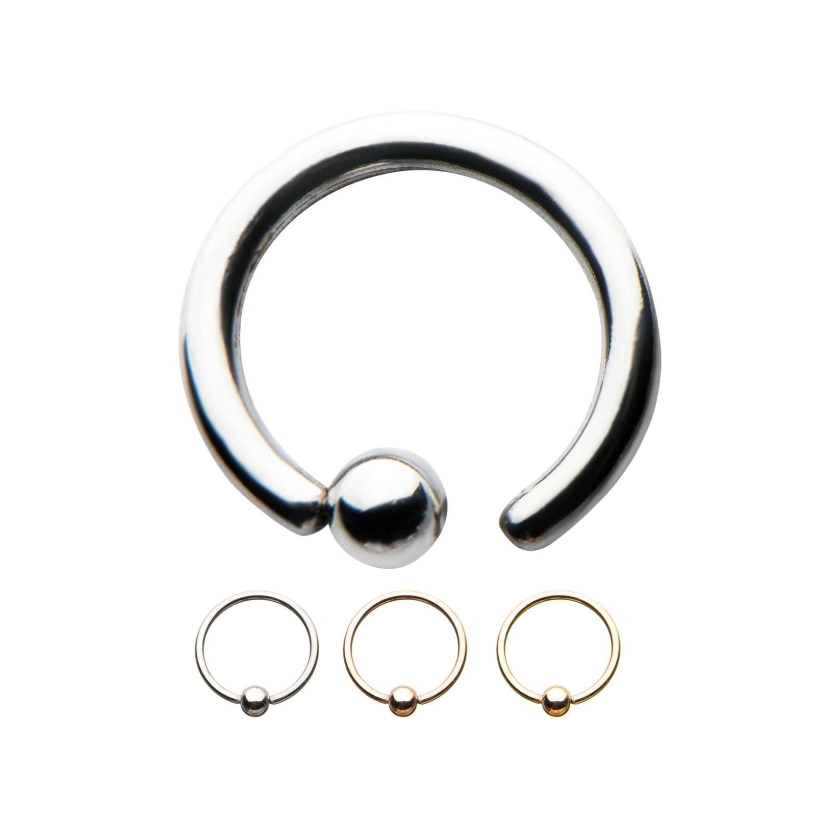 20G 5/16 Attach Ball Ring Captive Bead Ring