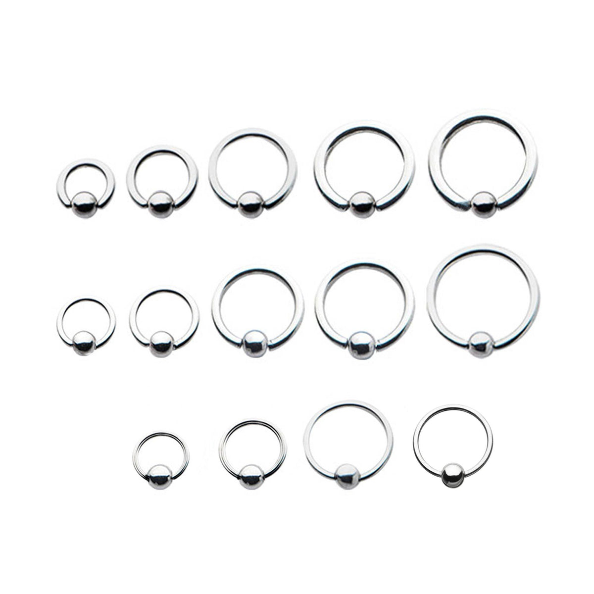 20G 5/16 Attach Ball Ring Captive Bead Ring