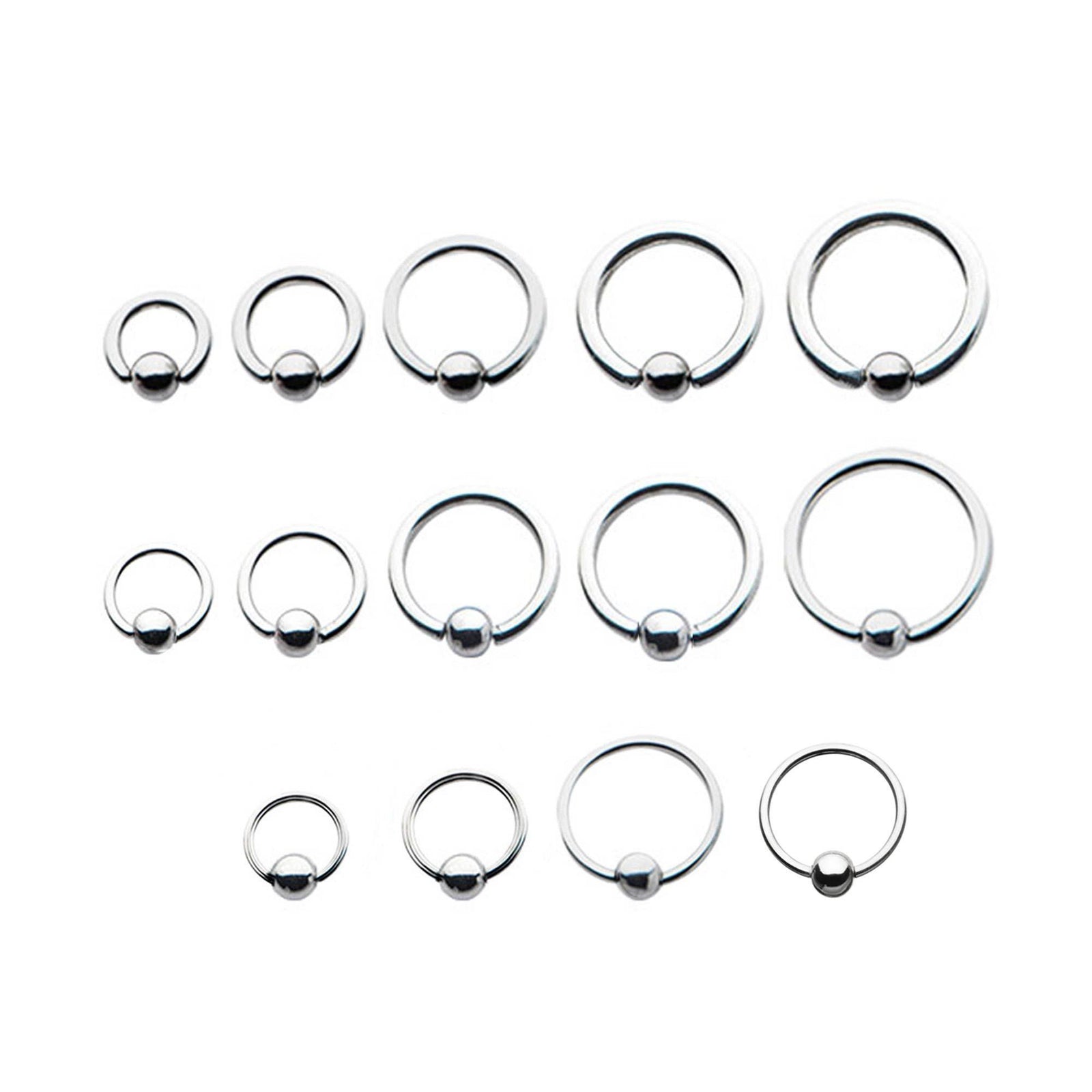 20G 5/16 Attach Ball Ring Captive Bead Ring