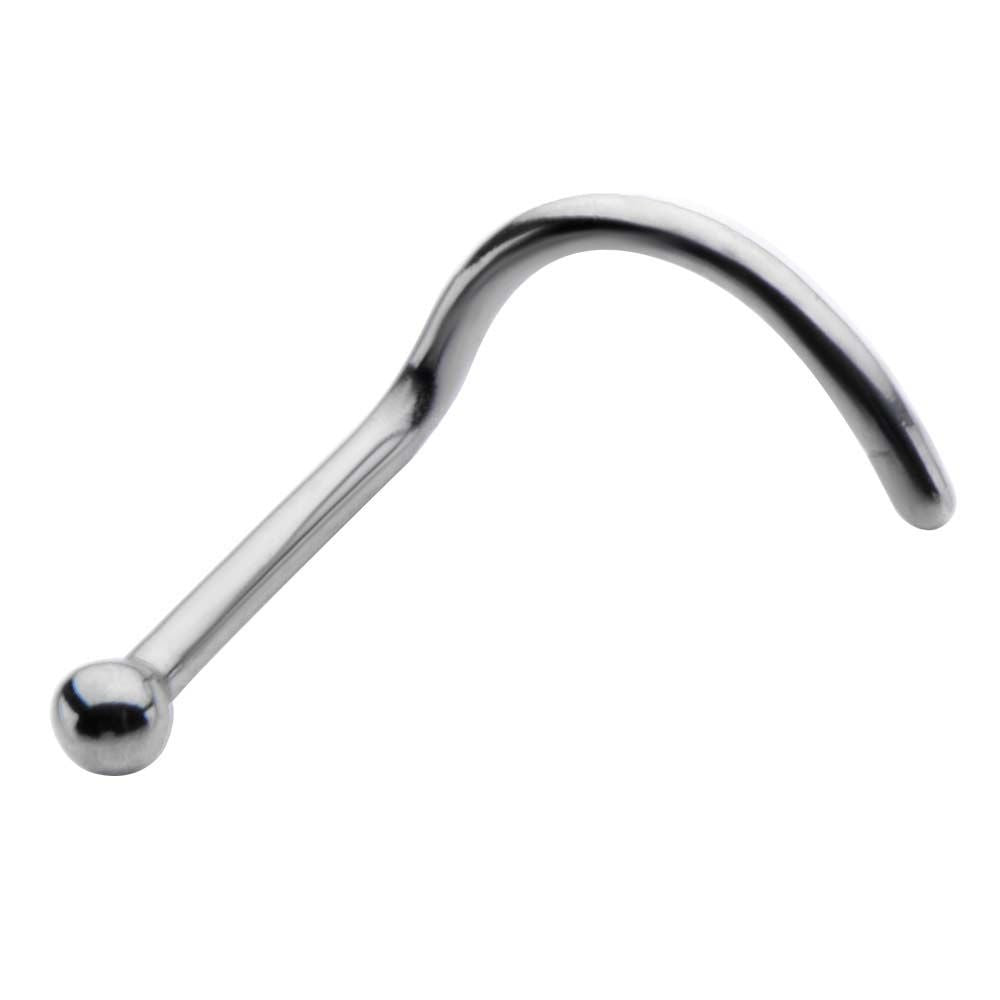 Nose Ring - Nose Screw 20g 6mm High Polish nose screw 15mm Ball -Rebel Bod-RebelBod