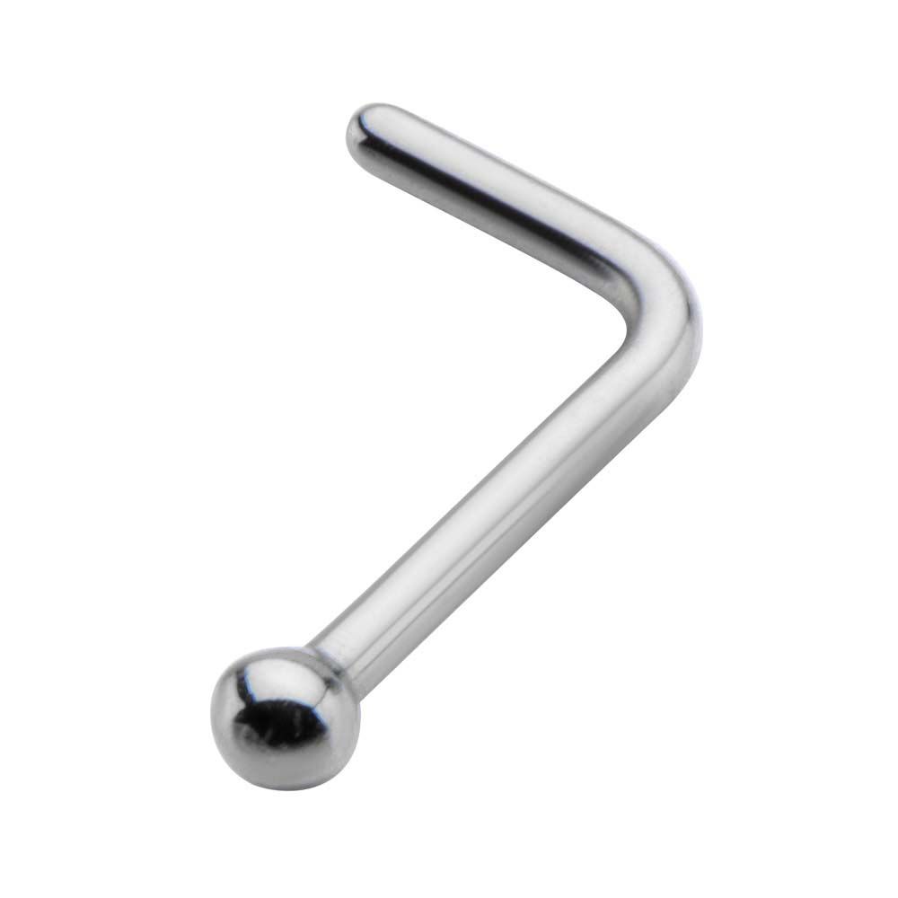 Nose 20g 6mm Nose L Bend 15mm Ball nsl-ball15 -Rebel Bod-RebelBod